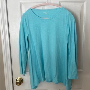 Coldwater Creek Women's Turquoise Long Sleeve Top